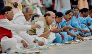Rajnath Singh at National function on úntouchability no more
